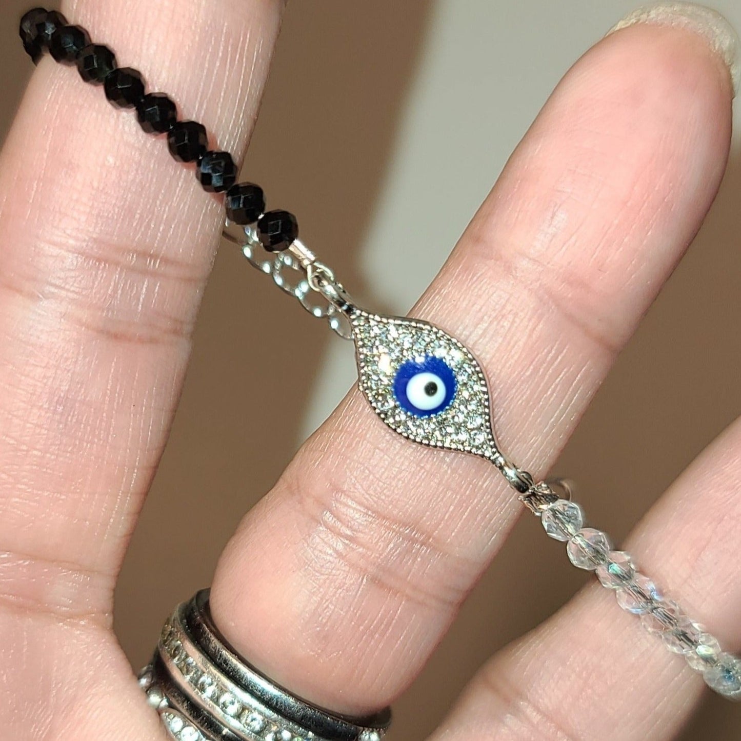 Evil Eye Faceted Bracelet - DejaMarah Crystal Therapy
