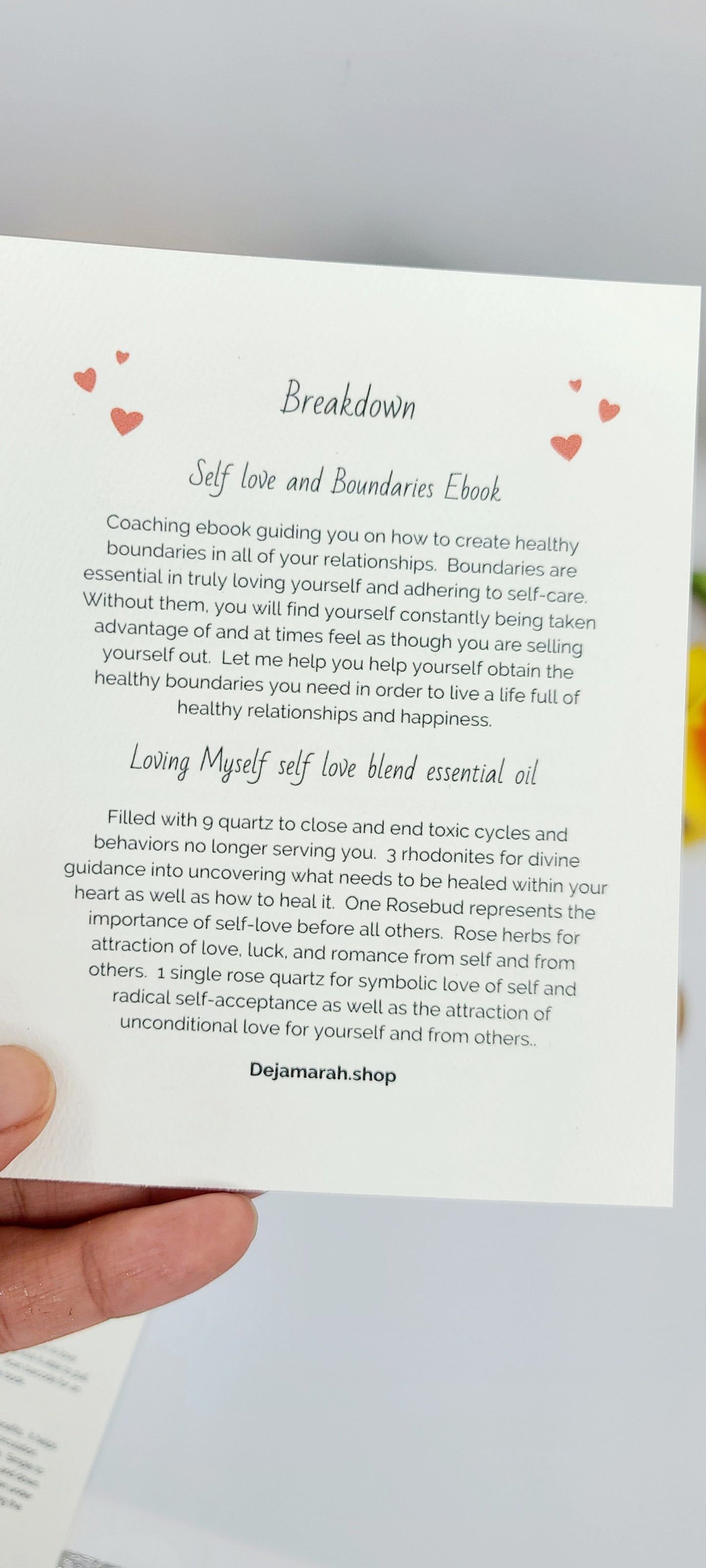 Self love and boundaries kit - DejaMarah Crystal Therapy