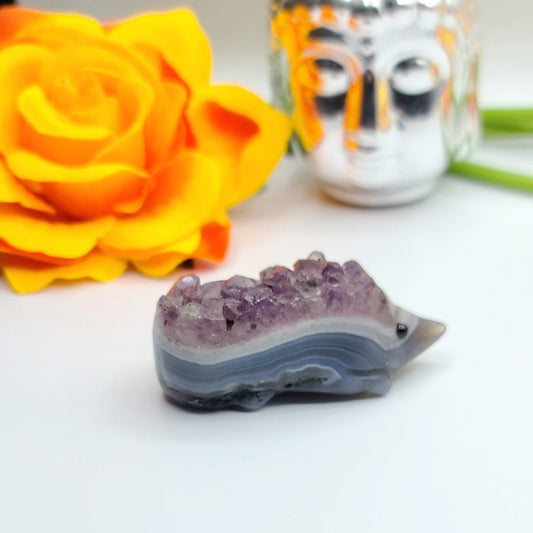 Agate druzy hedgie - DejaMarah Crystal Therapy 