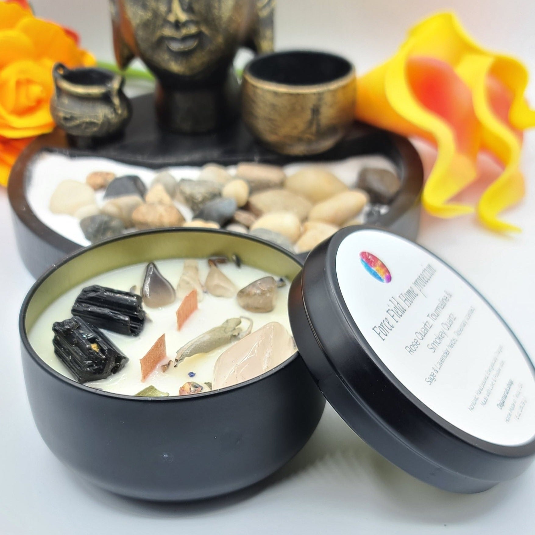 Force Field Home Protection candle - DejaMarah Crystal Therapy 