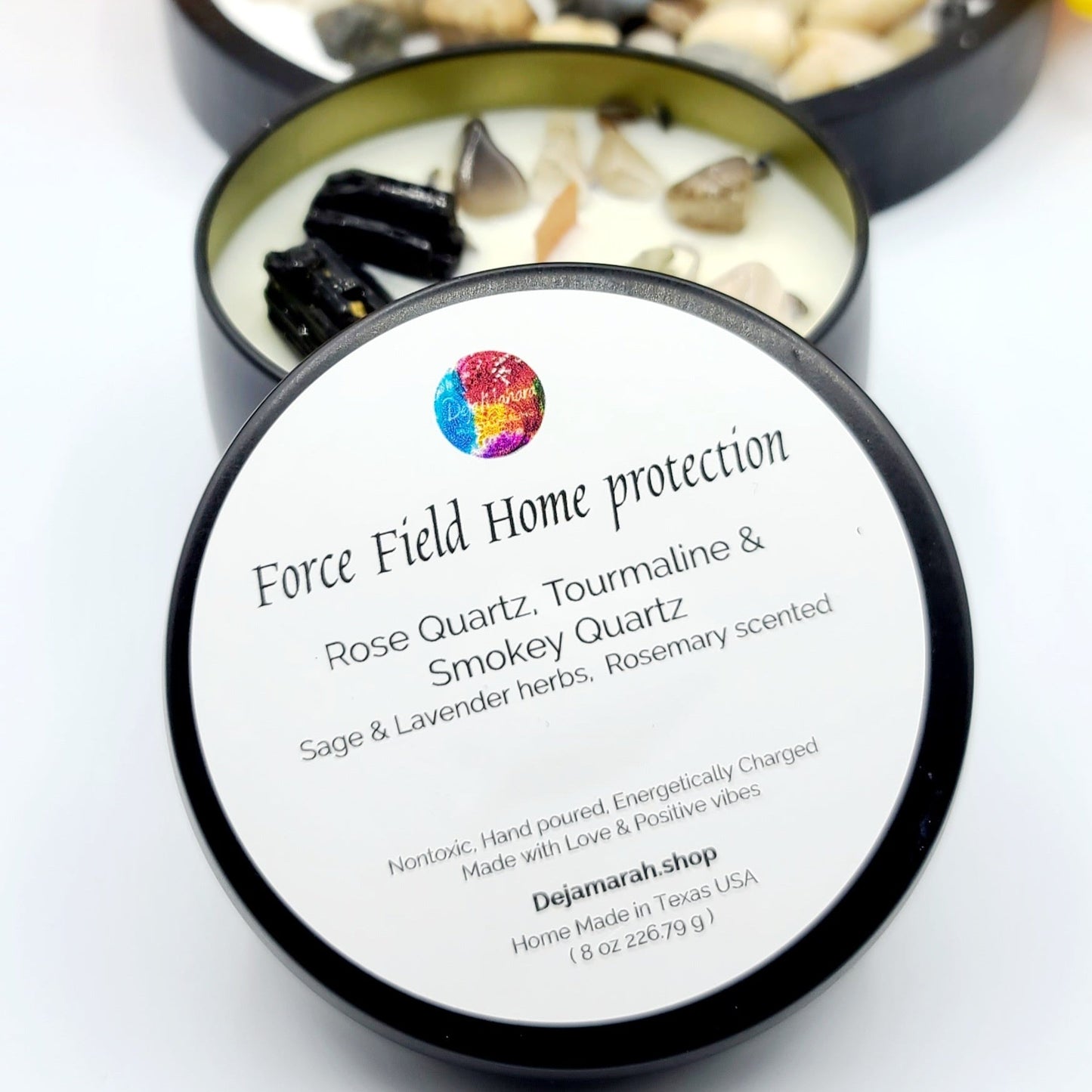 Force Field Home Protection candle - DejaMarah Crystal Therapy 