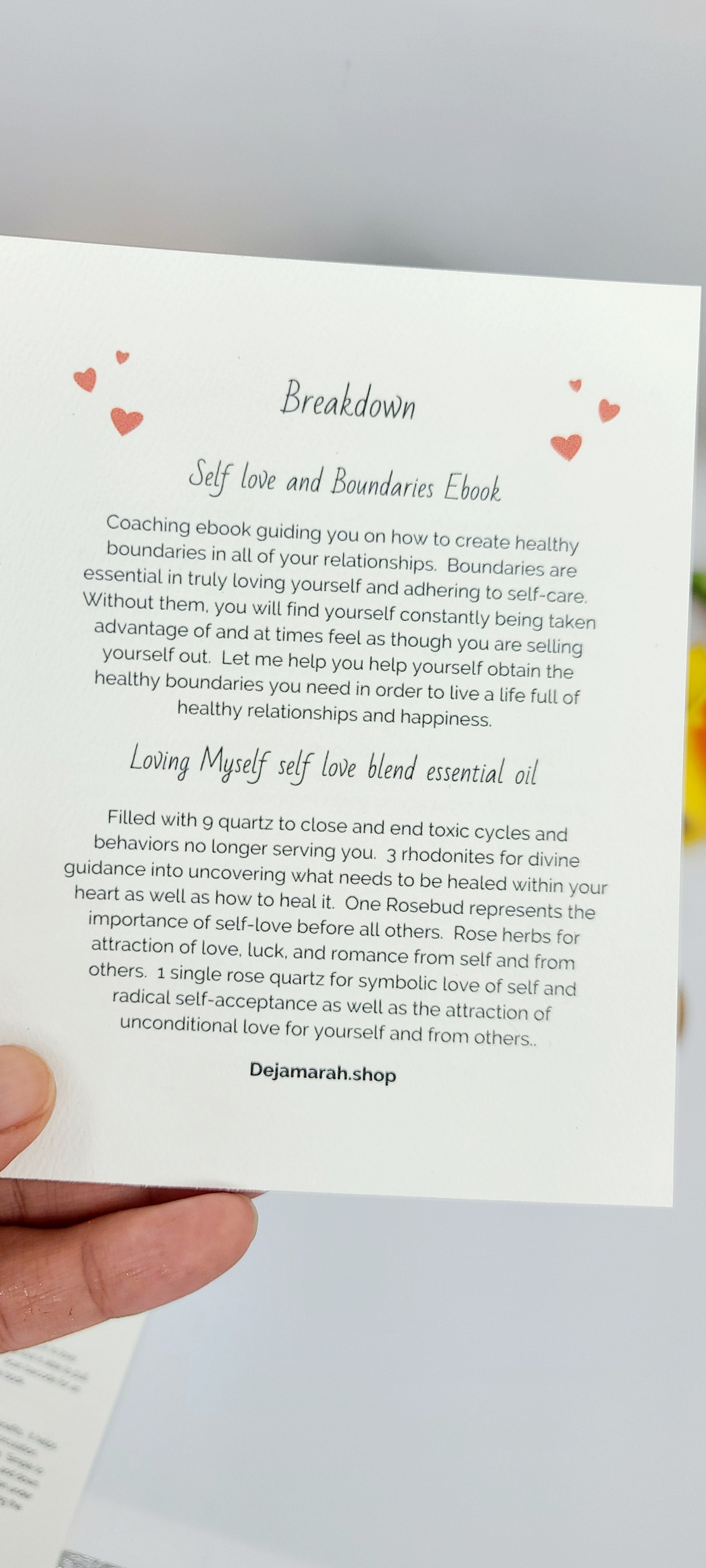 Self love and boundaries kit - DejaMarah Crystal Therapy 